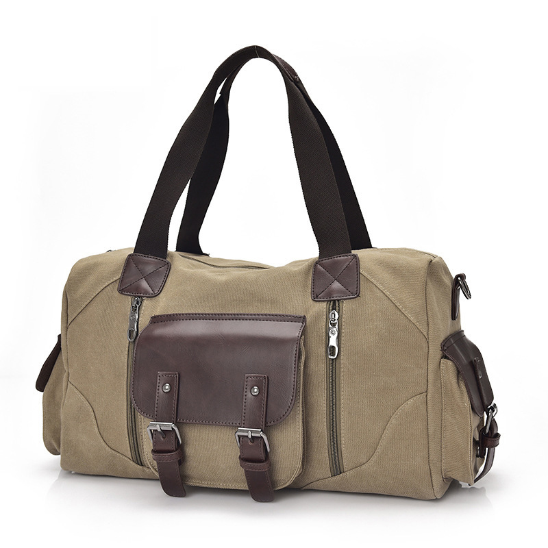 travel bag canvas Retro overnight weekend traveling  for men  custom  sac de voyage duffle bag