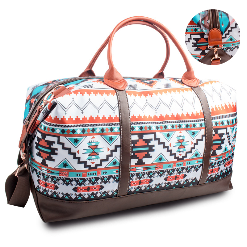 duffle bag High capacity Multifunction folk-custom travel  overnight ladies sac de voyage travel bag
