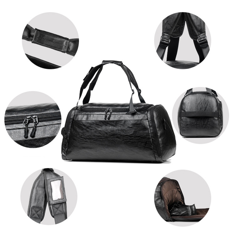 travel bag  leather high quality tote men  waterproof carry on custom luggage sac de voyage travel bag