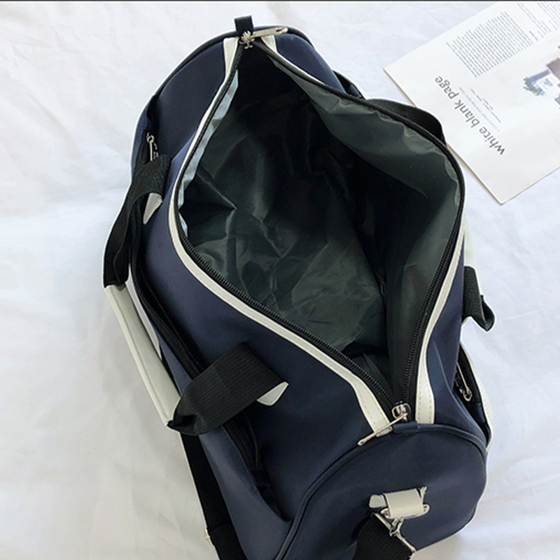 duffle bag Double zipper big space workout  gym hiking sports with custom shoe compartment sac de voyage  gym bag