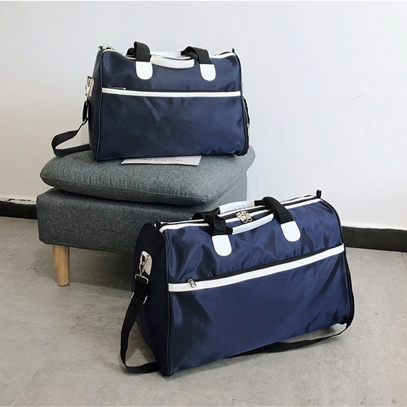 duffle bag Double zipper big space workout  gym hiking sports with custom shoe compartment sac de voyage  gym bag