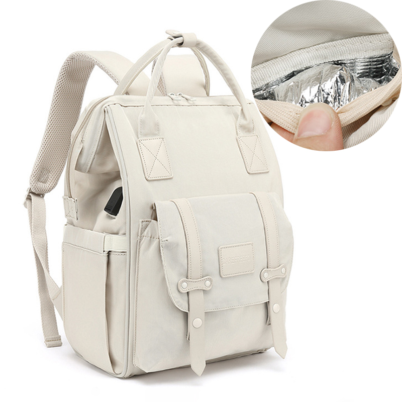 New Large Capacity Multifunctional USB Mummy Diaper Bag Backpack