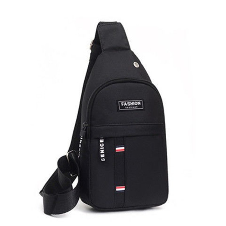 Men chest bag new youth waist bag fashion small backpack sports trend solid color one-shoulder messenger bag